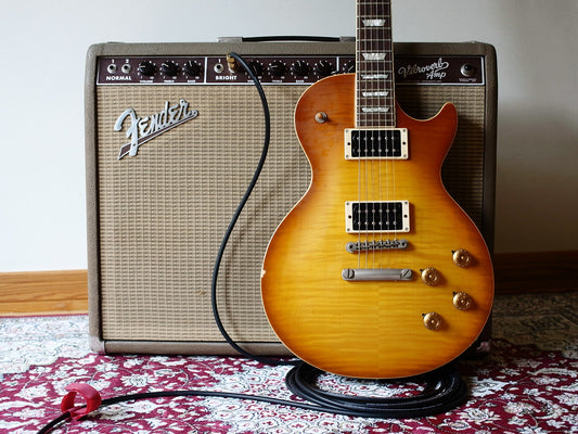1992 Burny LG-75GR in Honey Burst/Appetite Amber (Guns ‘n’ Roses Slash Model)